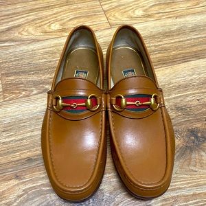 Mens Gucci Brown Loafers Size 6.5